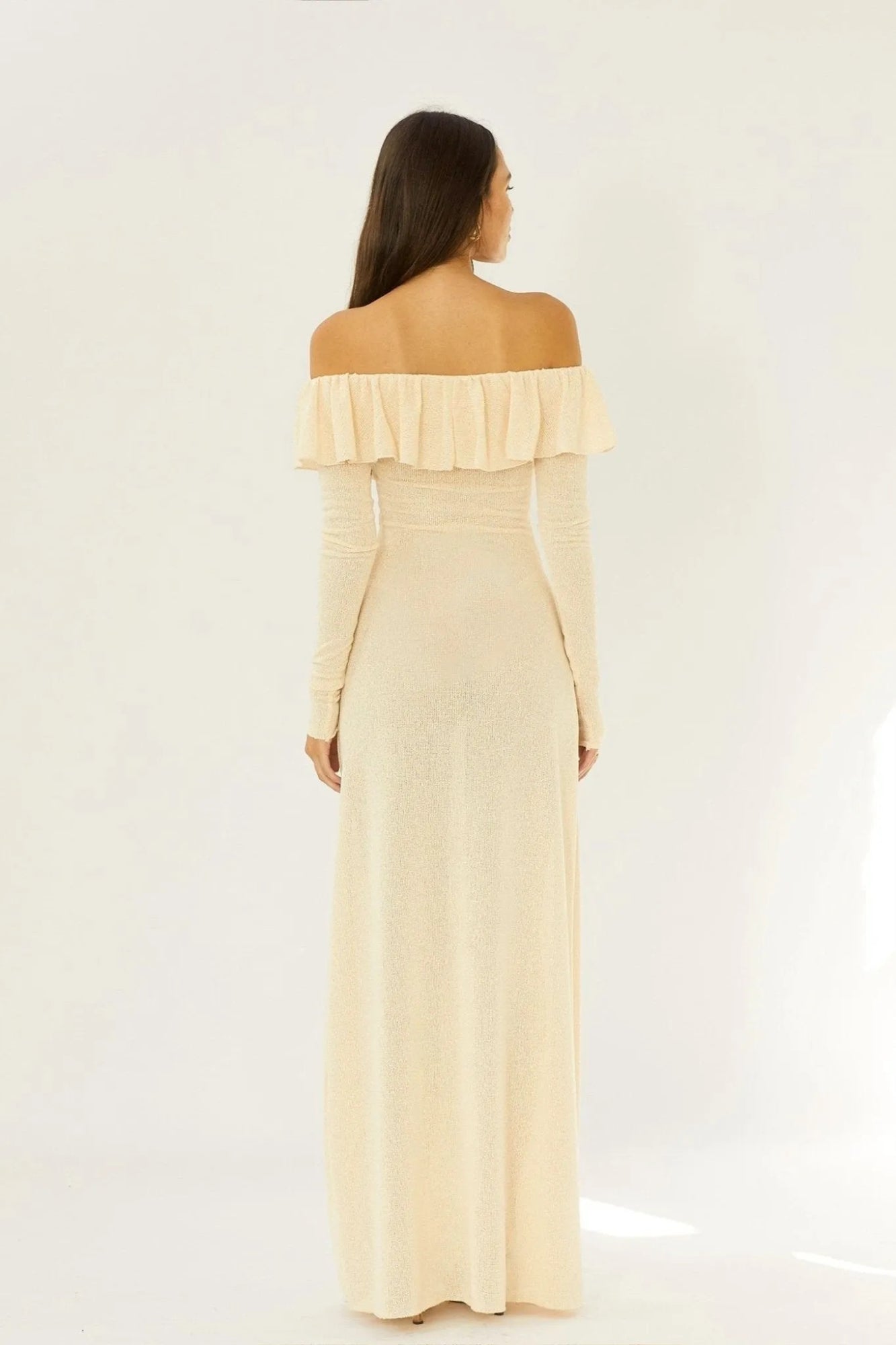 Vestido Elegante Hombros Descubiertos
