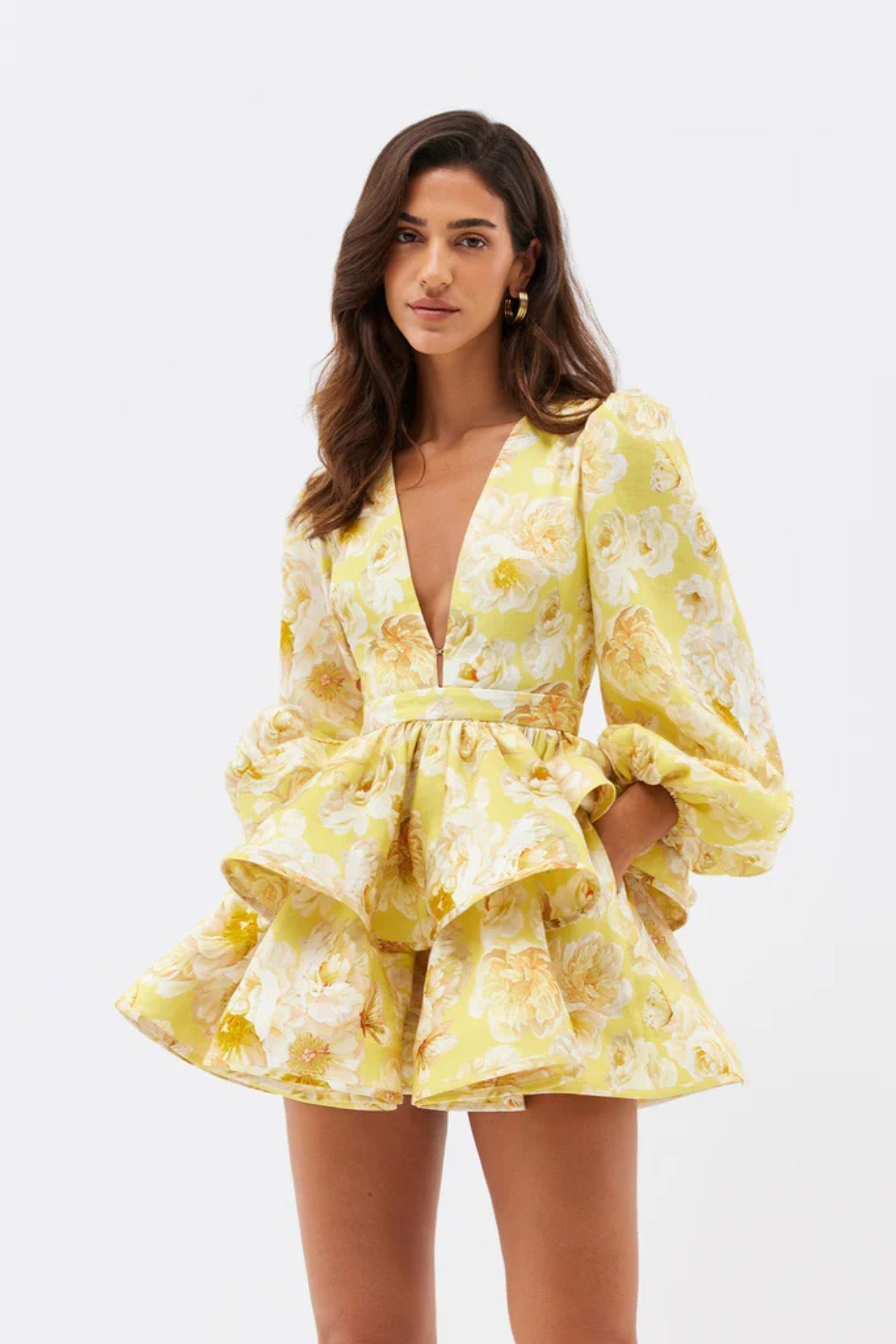 Vestido Corto Floral de Fiesta