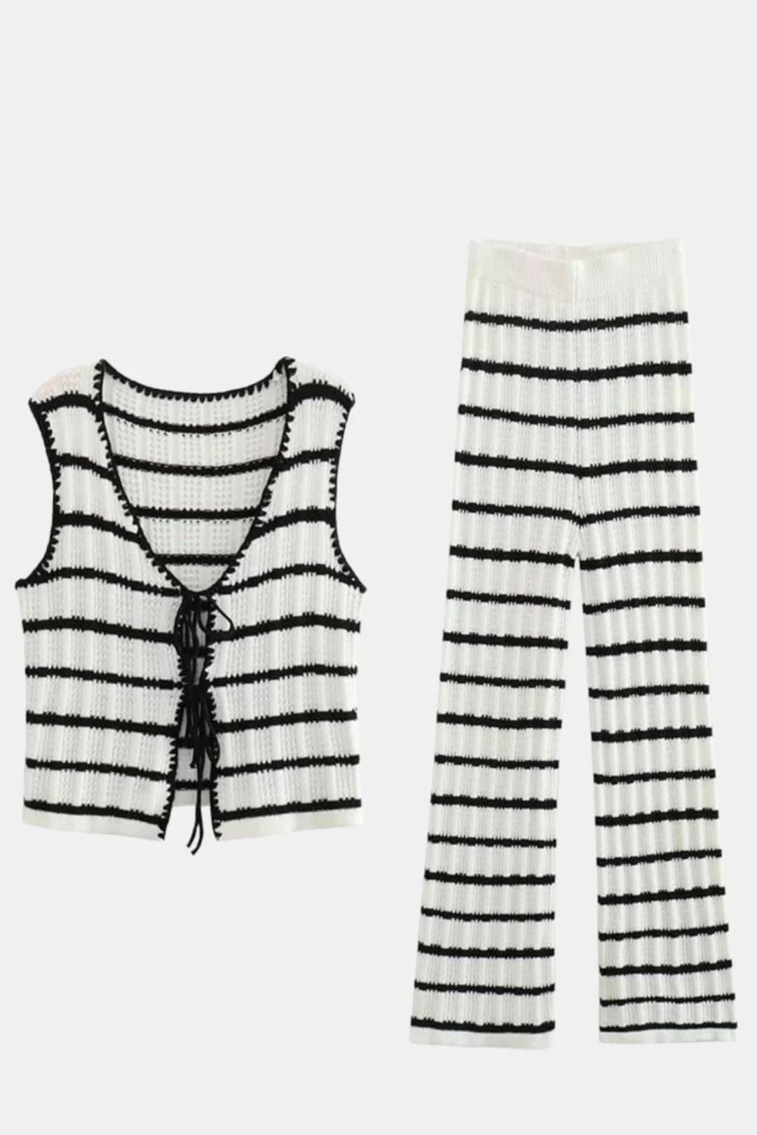 Conjunto de Rayas Casual