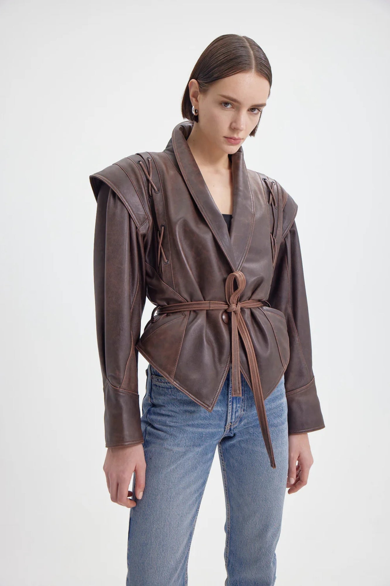 Chaqueta de Cuero Vintage