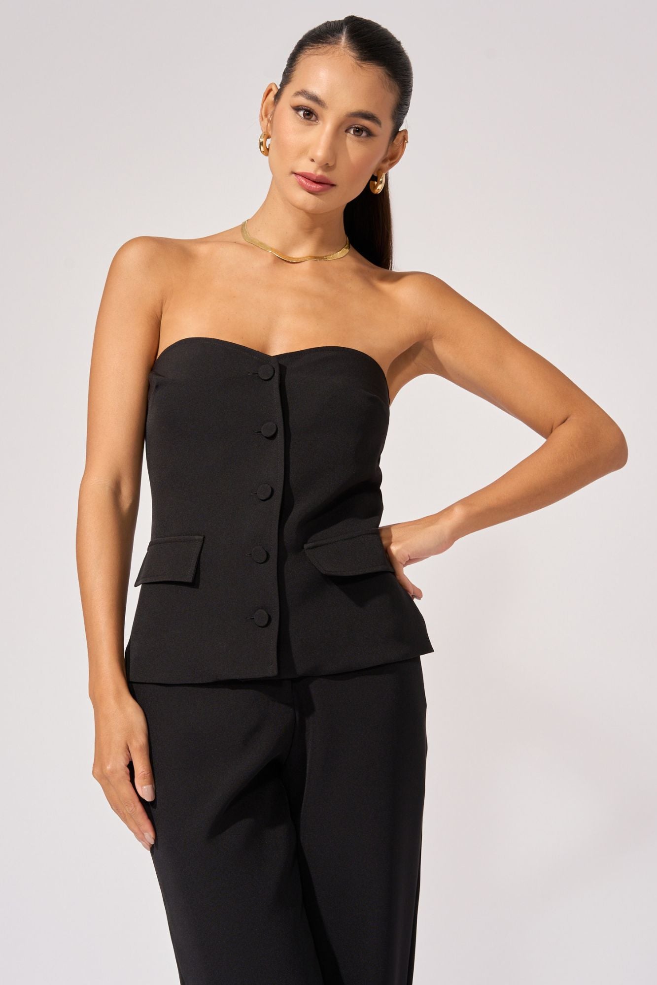Blusa Sastrería con Botón