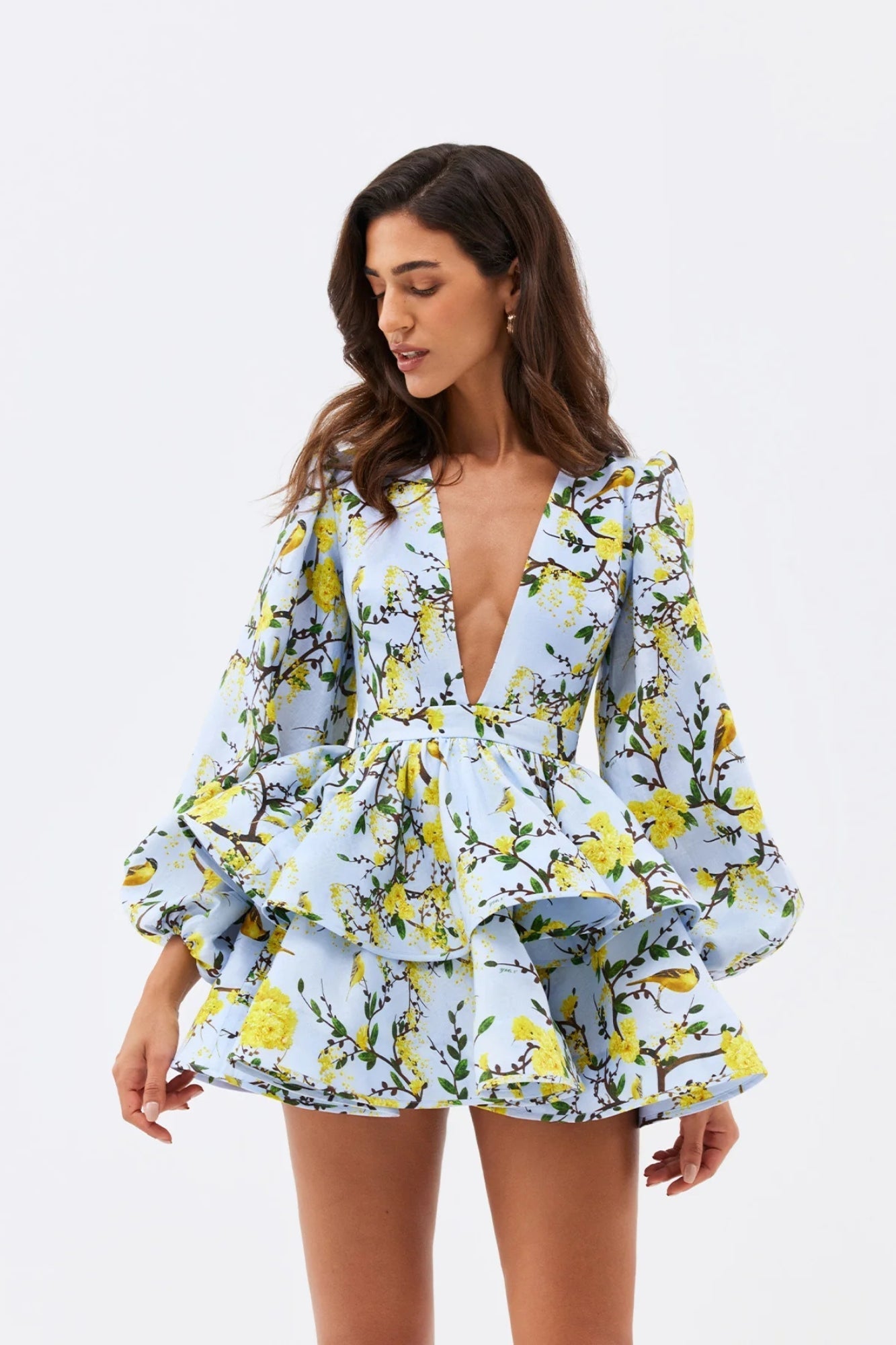 Vestido Corto Floral de Fiesta