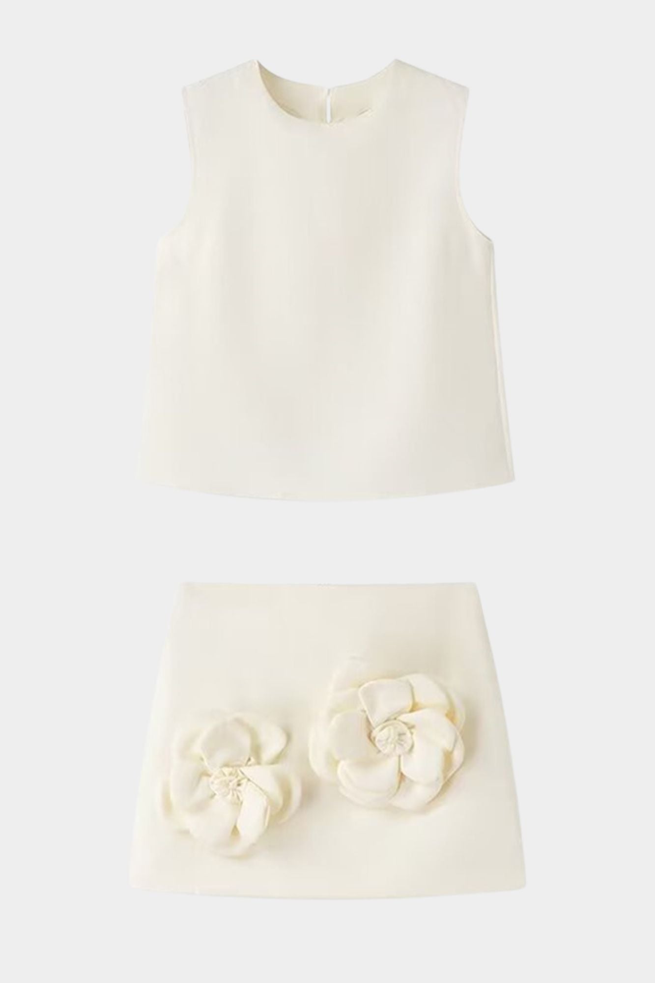 Conjunto Bordado Falda y Top Romántico