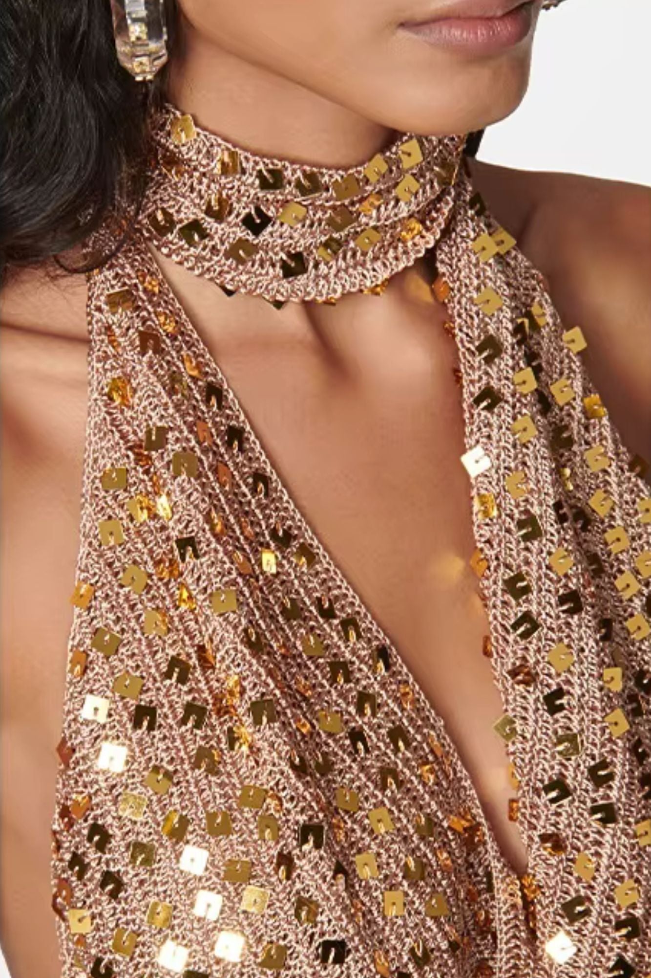 Vestido Corto Brillante de Fiesta