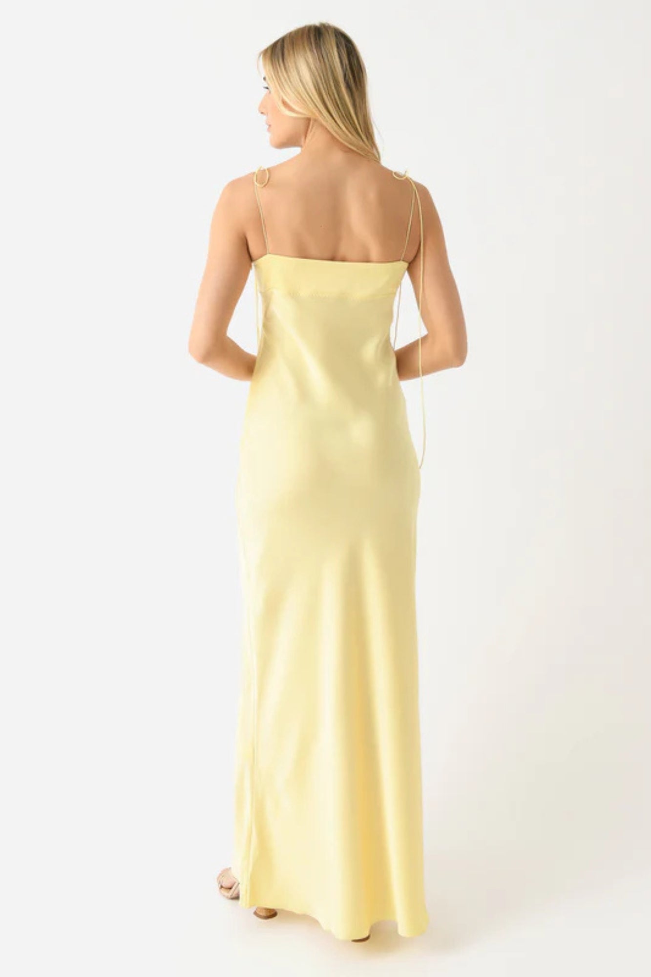 Vestido Largo Amarillo de Fiesta