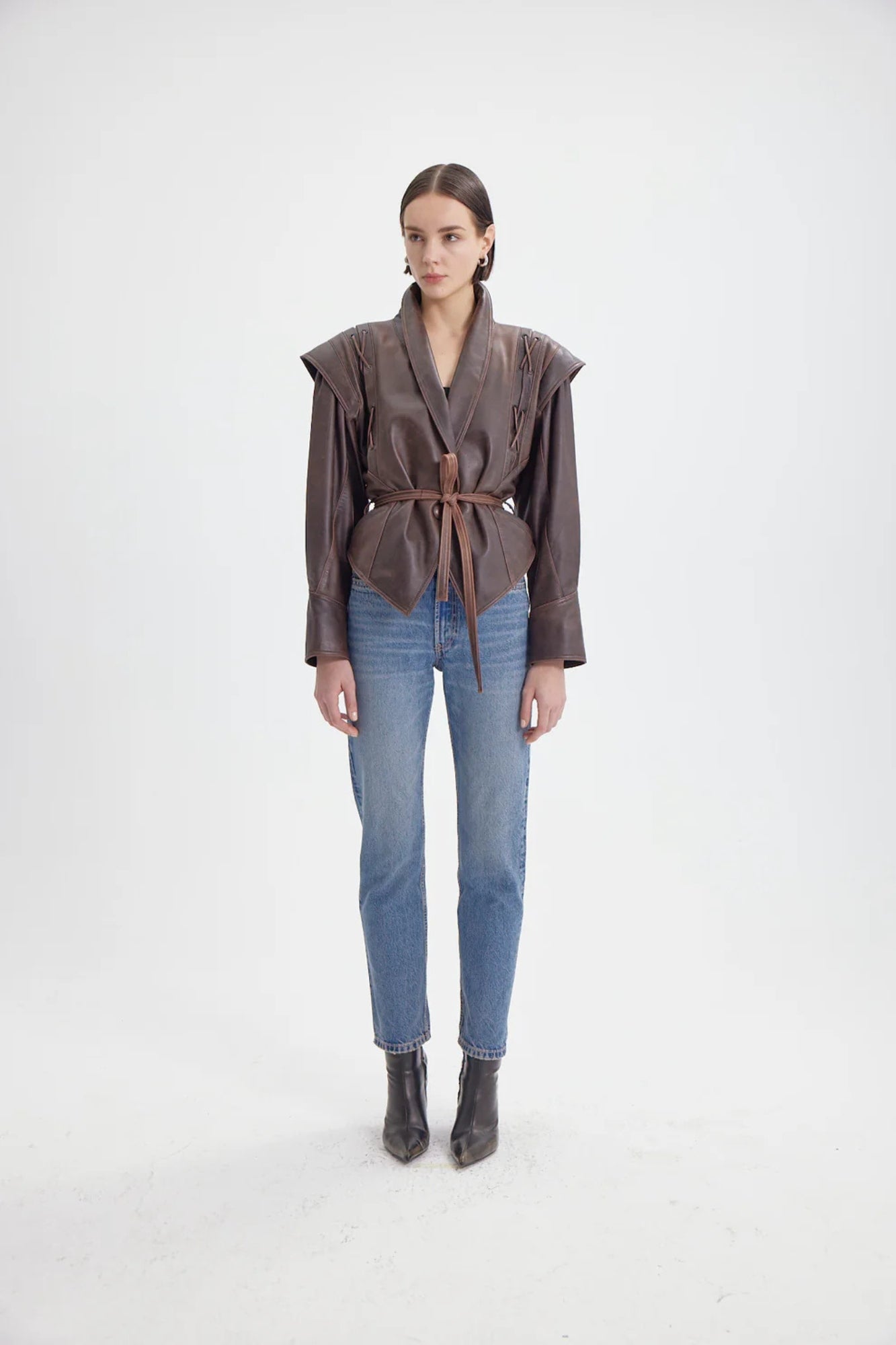 Chaqueta de Cuero Vintage