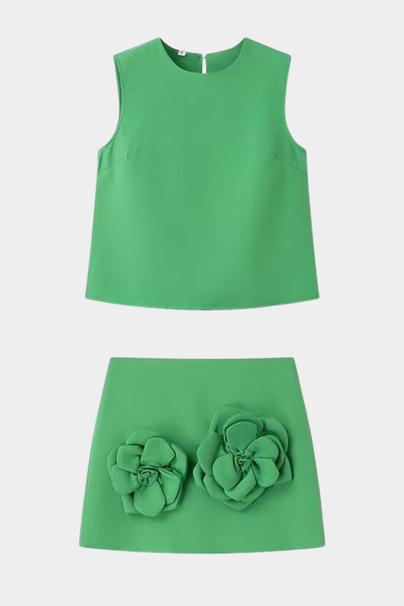 Conjunto Bordado Falda y Top Romántico