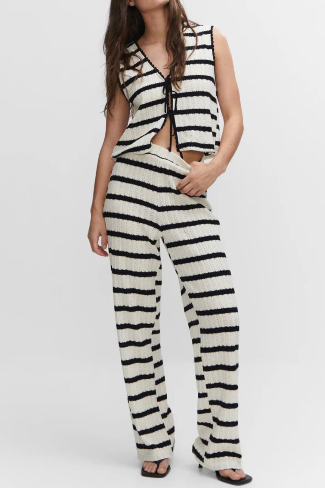 Conjunto de Rayas Casual