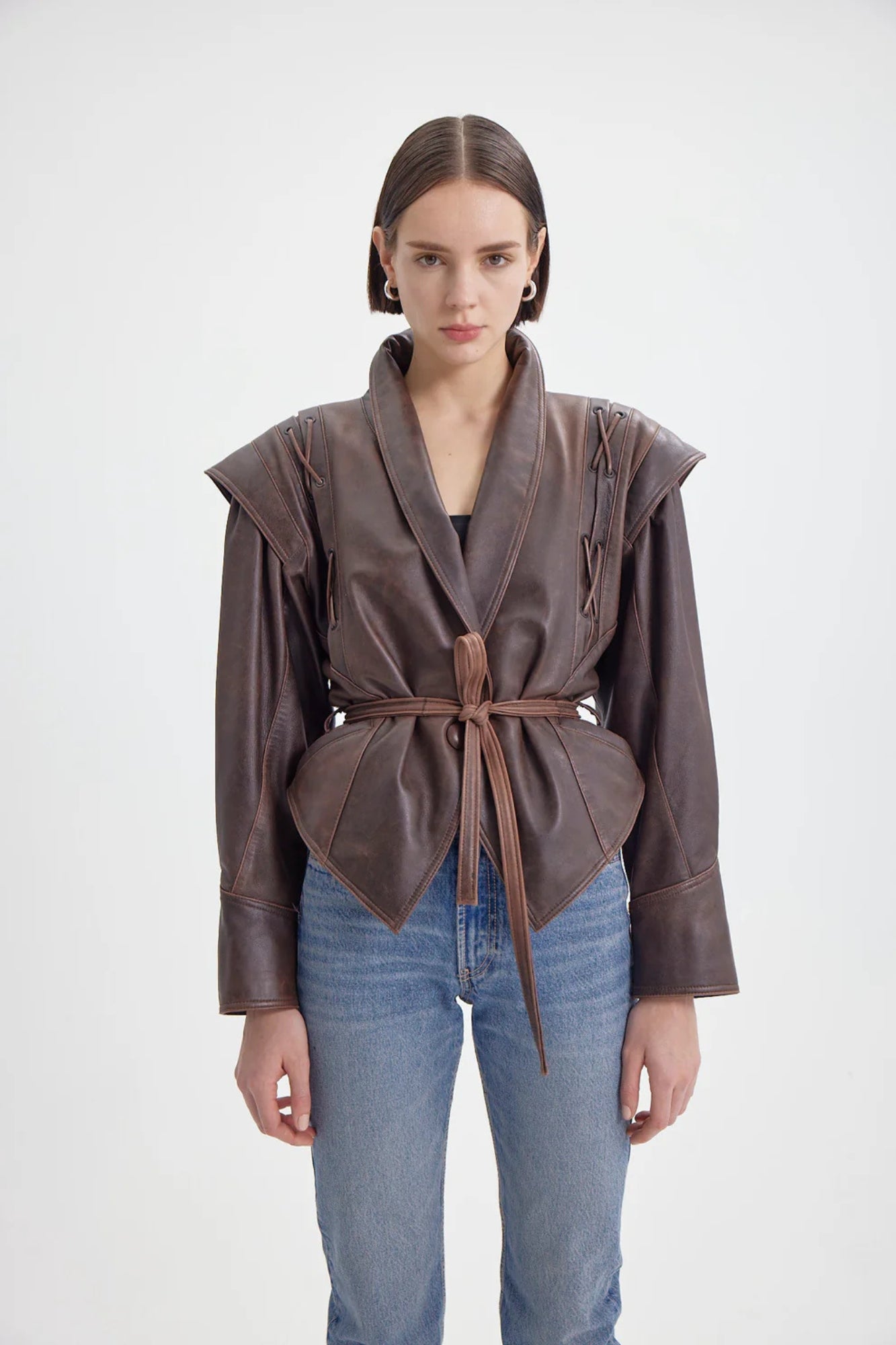 Chaqueta de Cuero Vintage