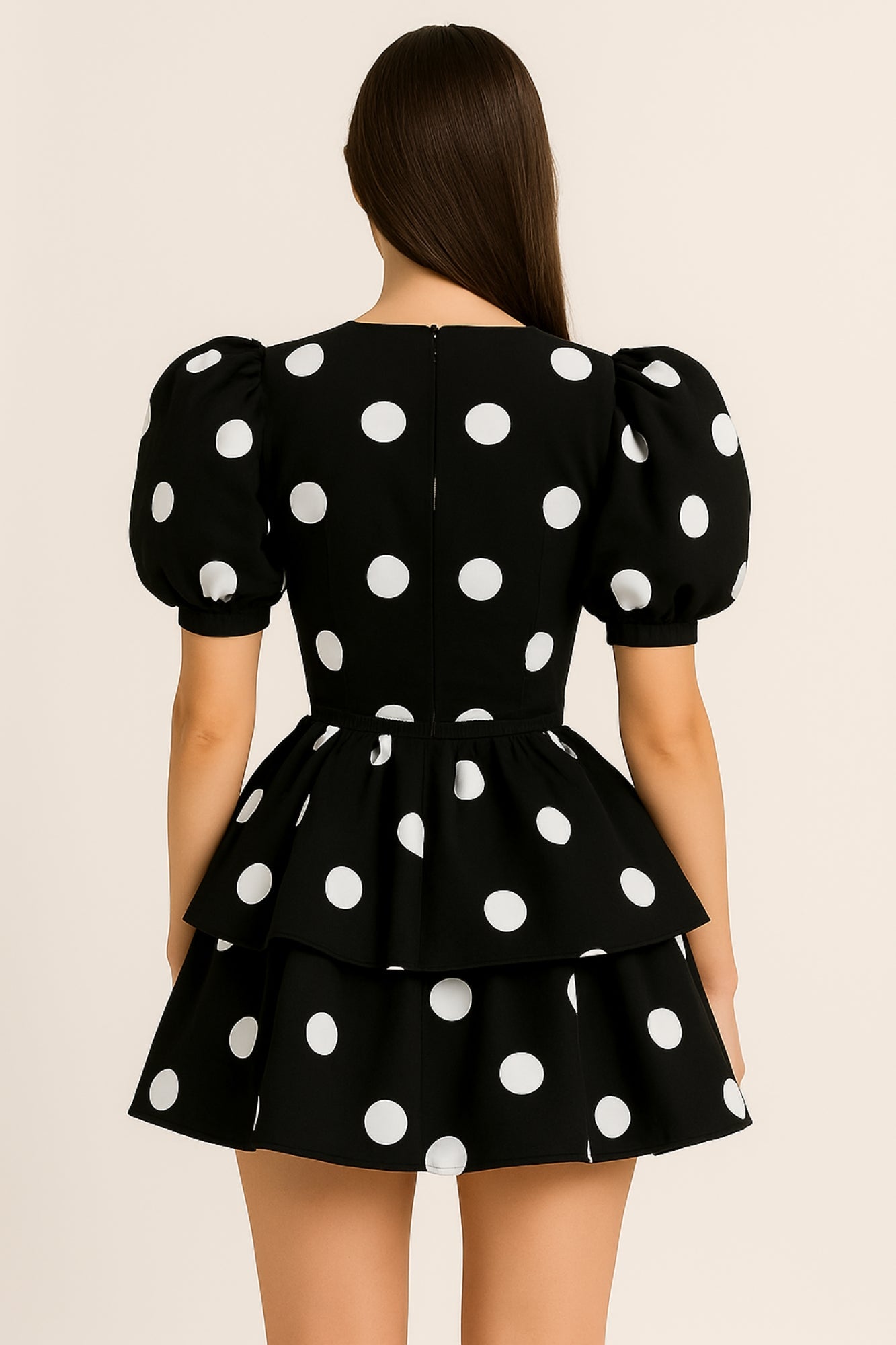 Vestido Corto Polka Dot