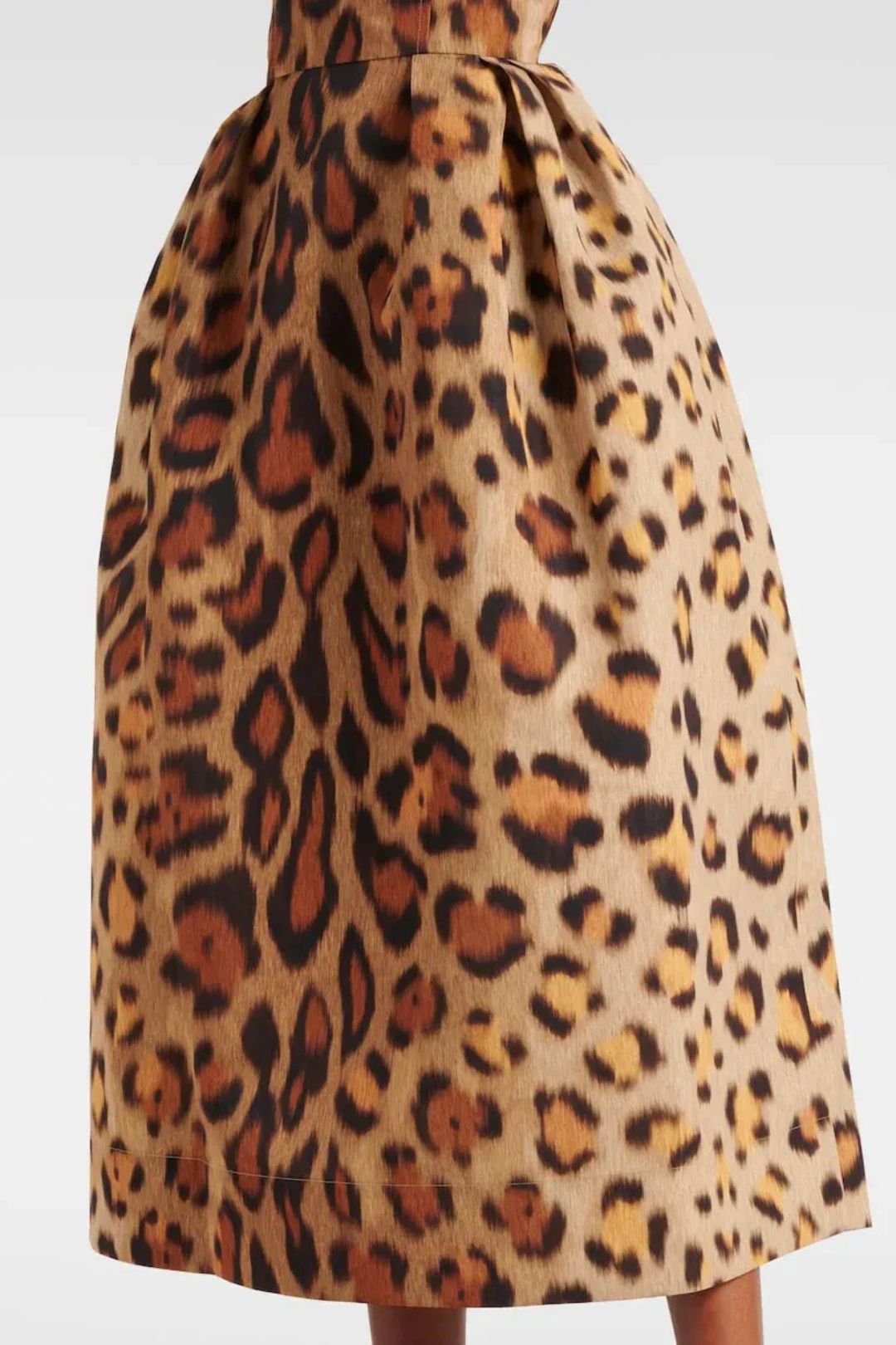 Vestido Midi Estampado Animal