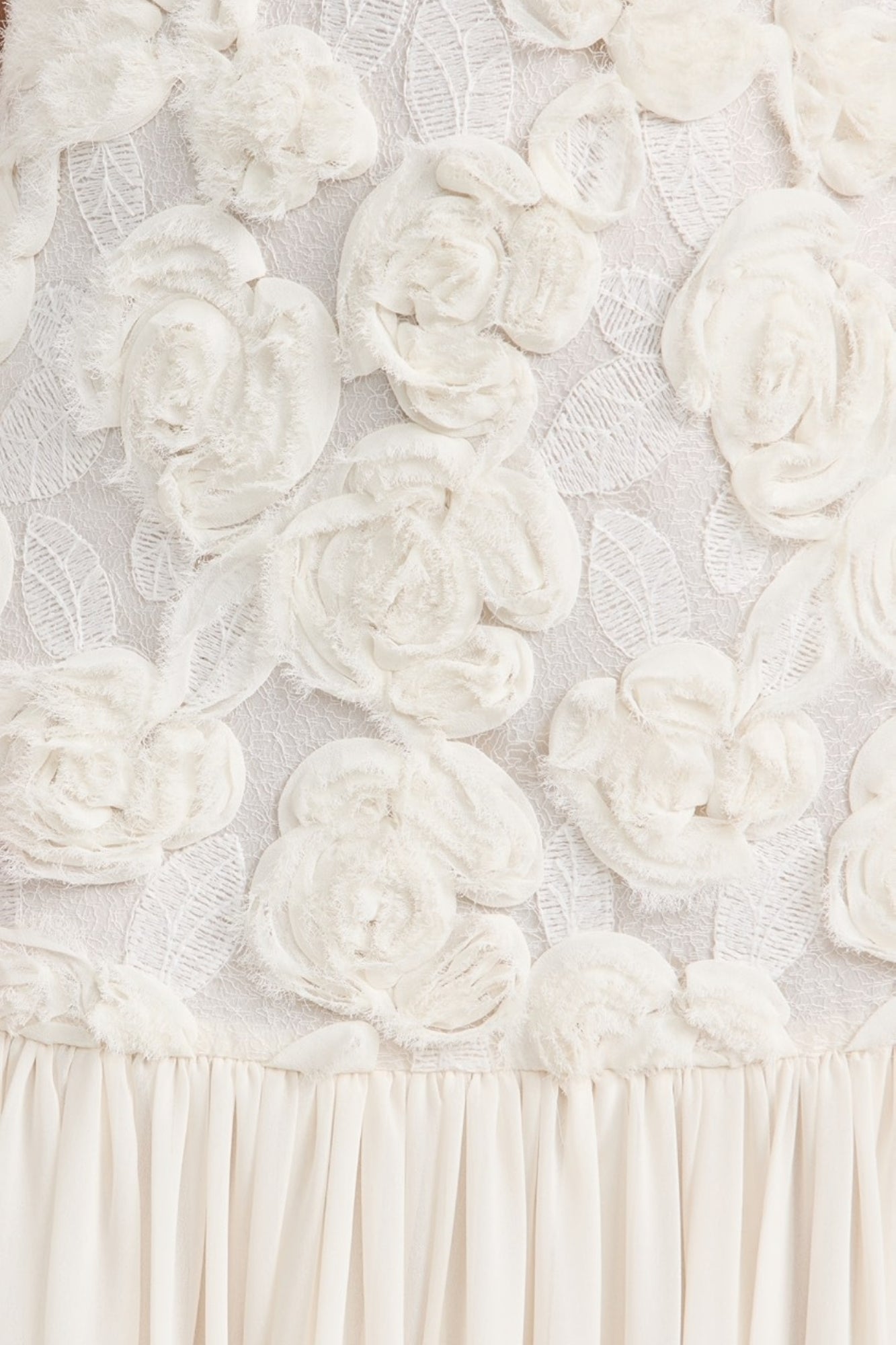 Vestido Largo con Bordados Florales