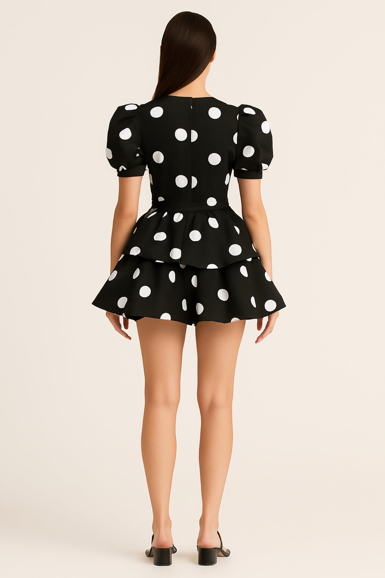 Vestido Corto Polka Dot