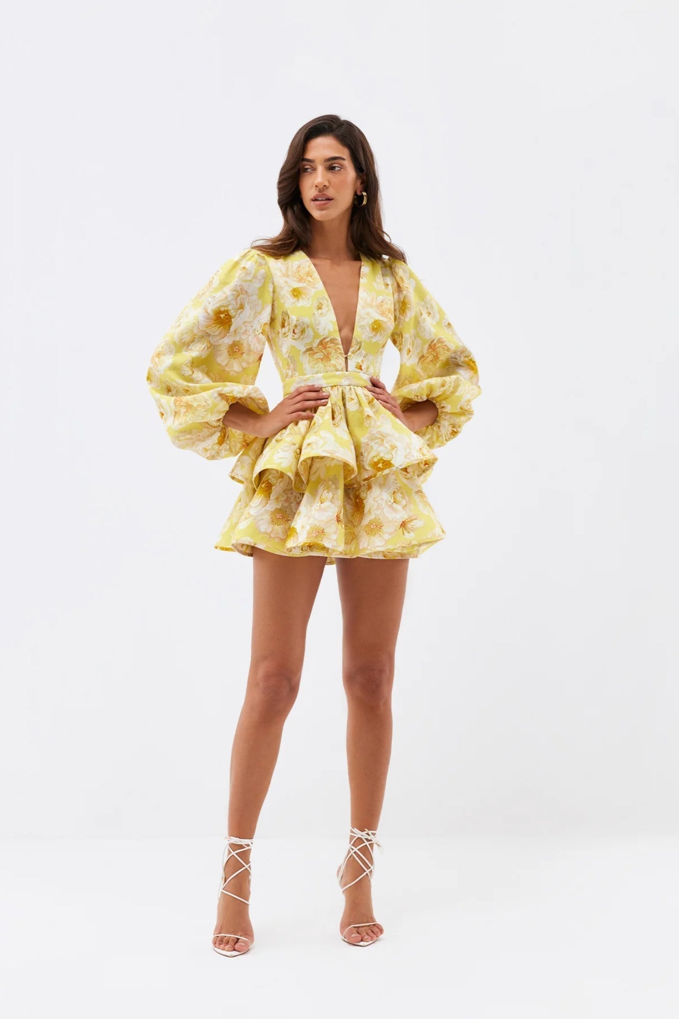 Vestido Corto Floral de Fiesta