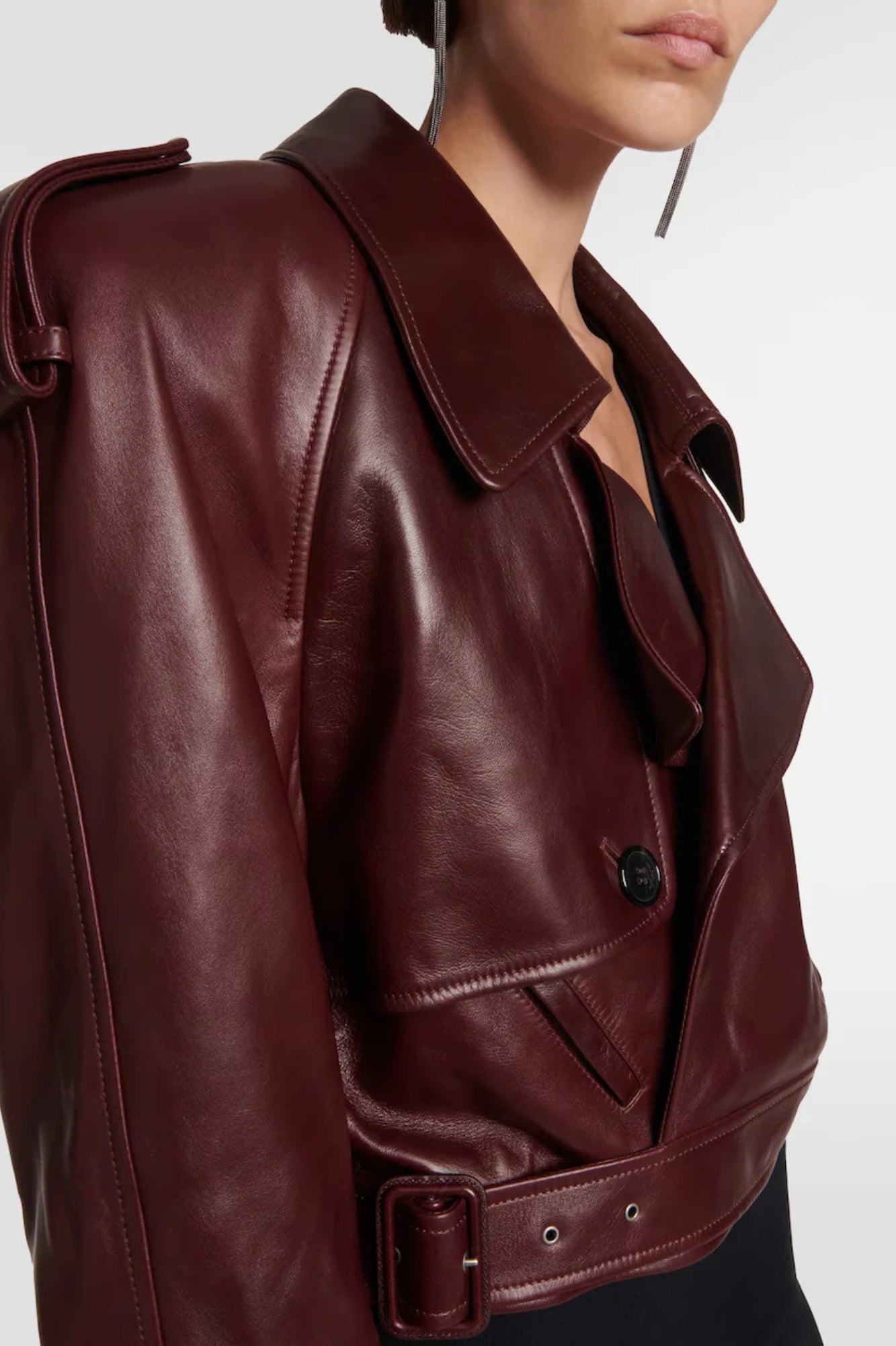 Chaqueta de Cuero Cropped