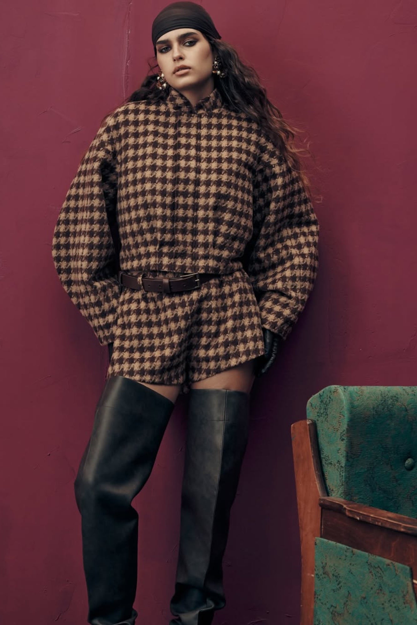 Conjunto Elegante Pied de Poule