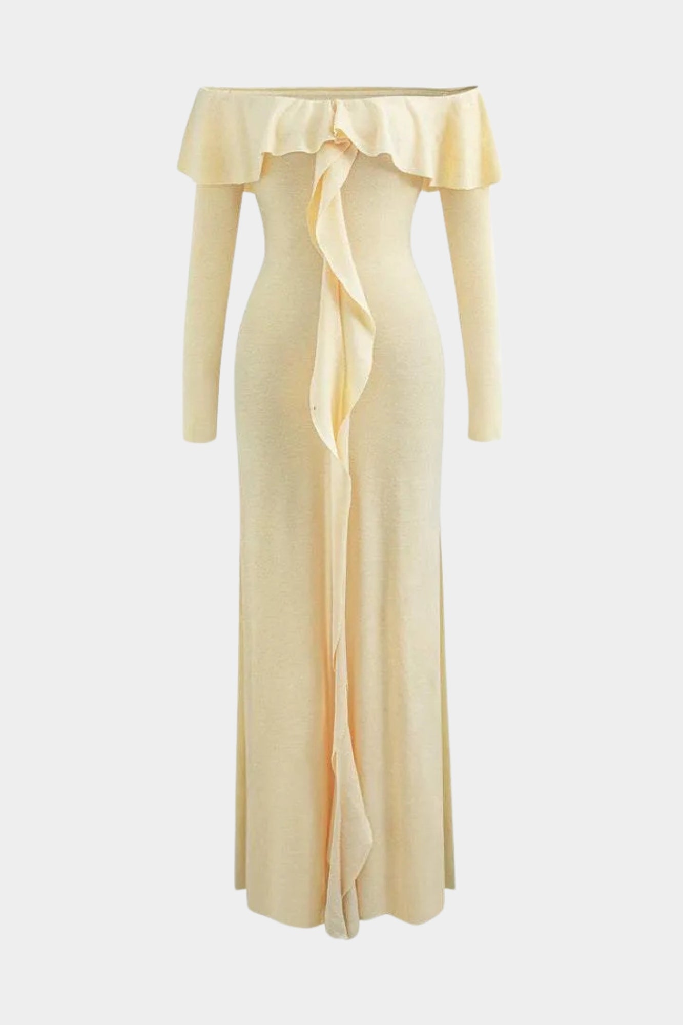 Vestido Elegante Hombros Descubiertos