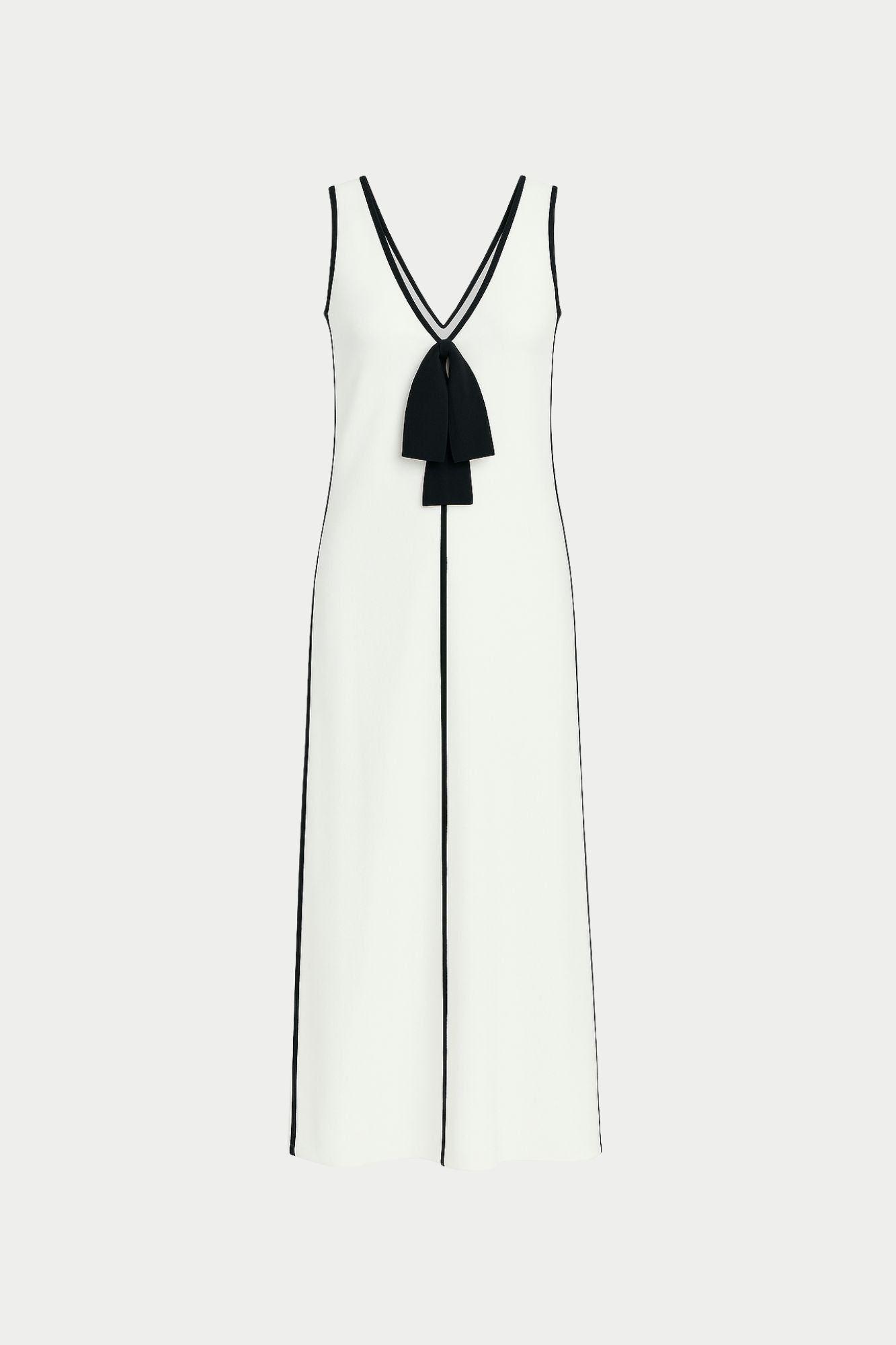 Vestido Largo con Escote V Elegante