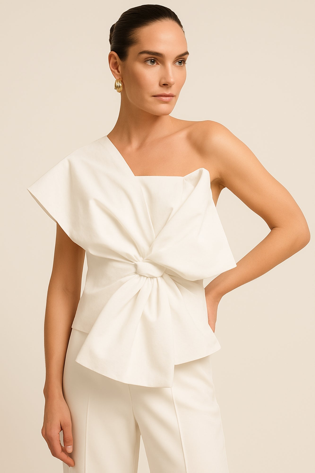 Blusa Elegante con Lazo