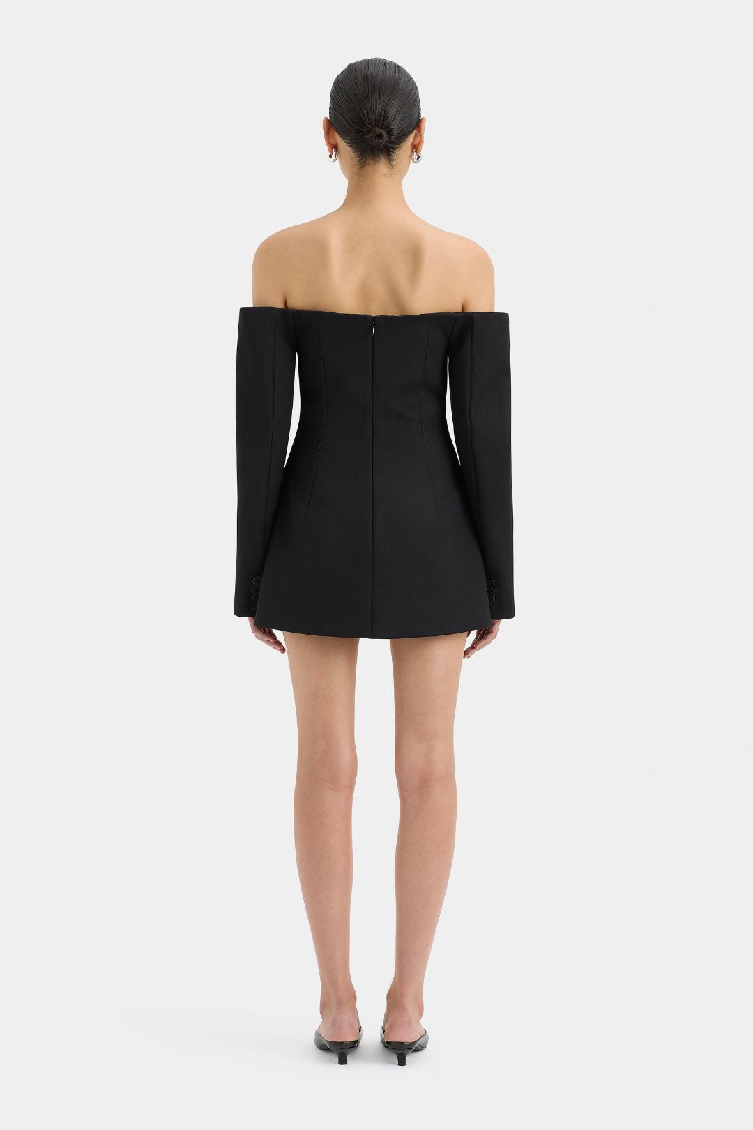 Vestido Blazer de Hombros Descubiertos