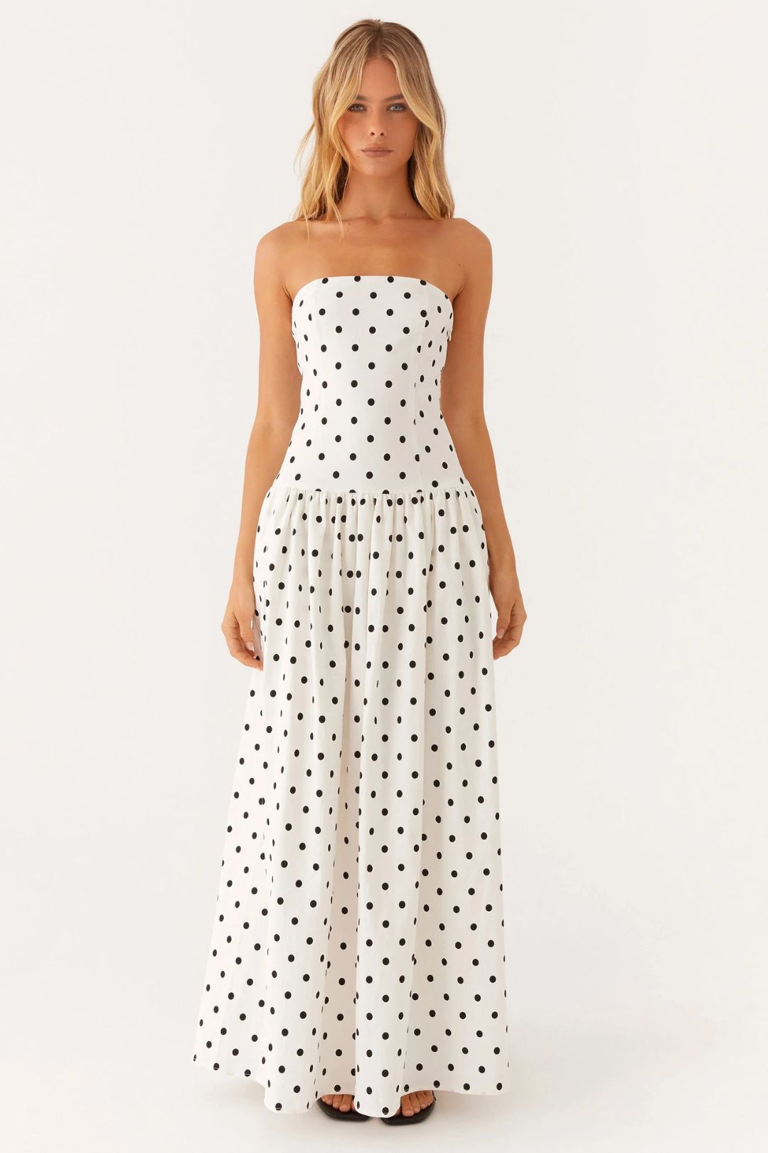 Vestido Largo Polkadot