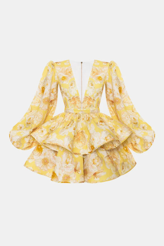 Vestido Corto Floral de Fiesta