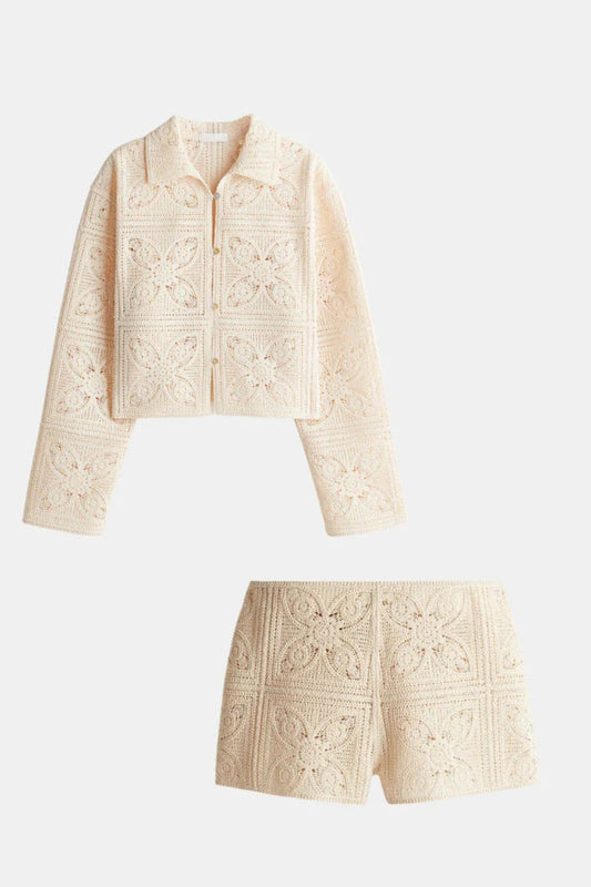 Conjunto de Ganchillo Elegante