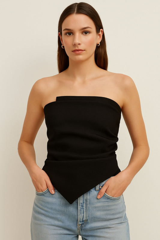 Blusa Elegante sin Tirantes