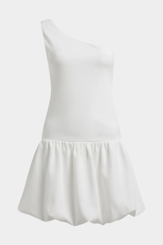 Vestido Corto Asimétrico de Verano