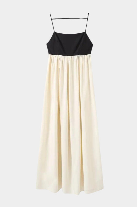 Vestido Largo Cintura Alta Elegante