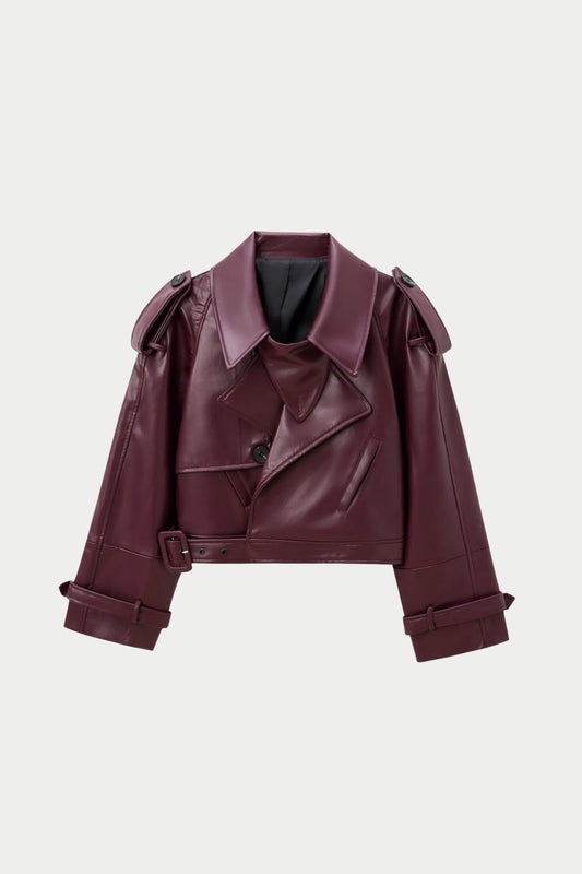 Chaqueta de Cuero Cropped