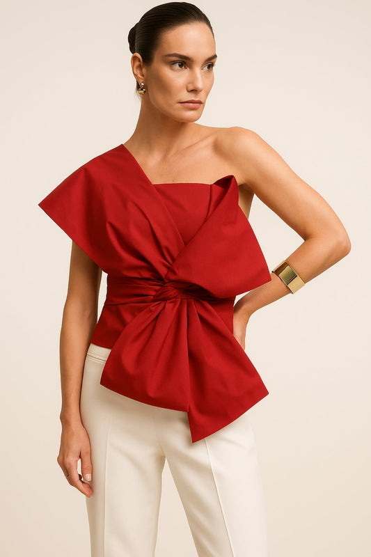 Blusa Elegante con Lazo