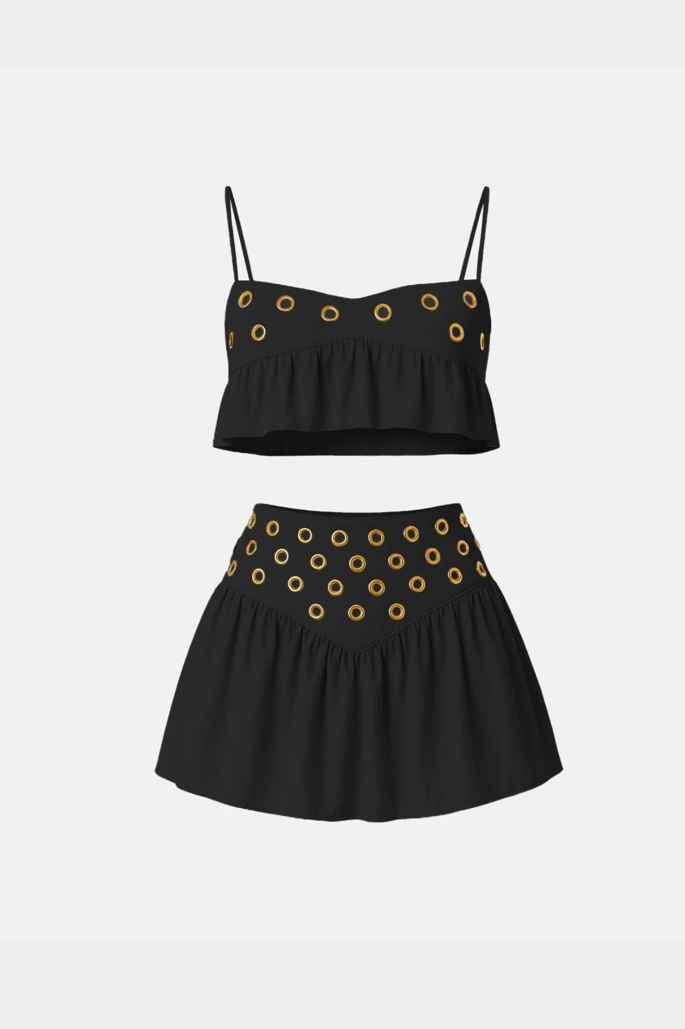 Conjunto Top y Falda Plisada de Fiesta