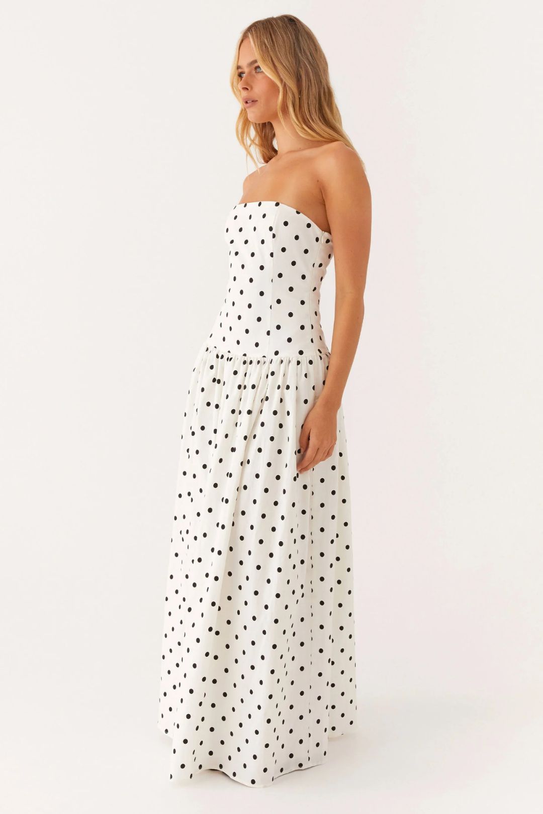 Vestido Largo Polkadot