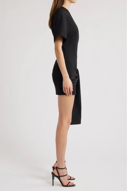 Vestido Mini Drapeado Elegante de Fiesta