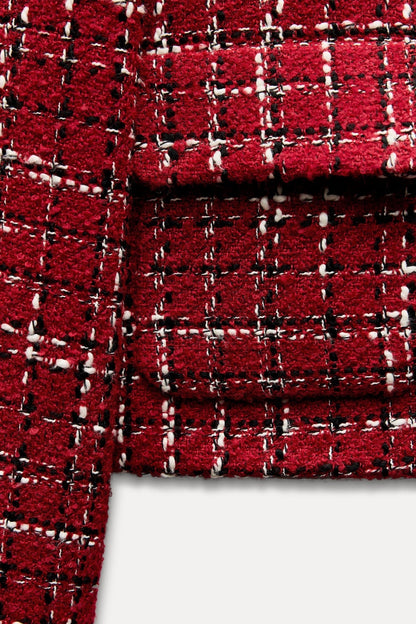 Conjunto de Otoño Tweed Estilo Chanel