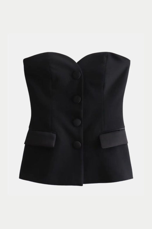 Blusa Sastrería con Botón