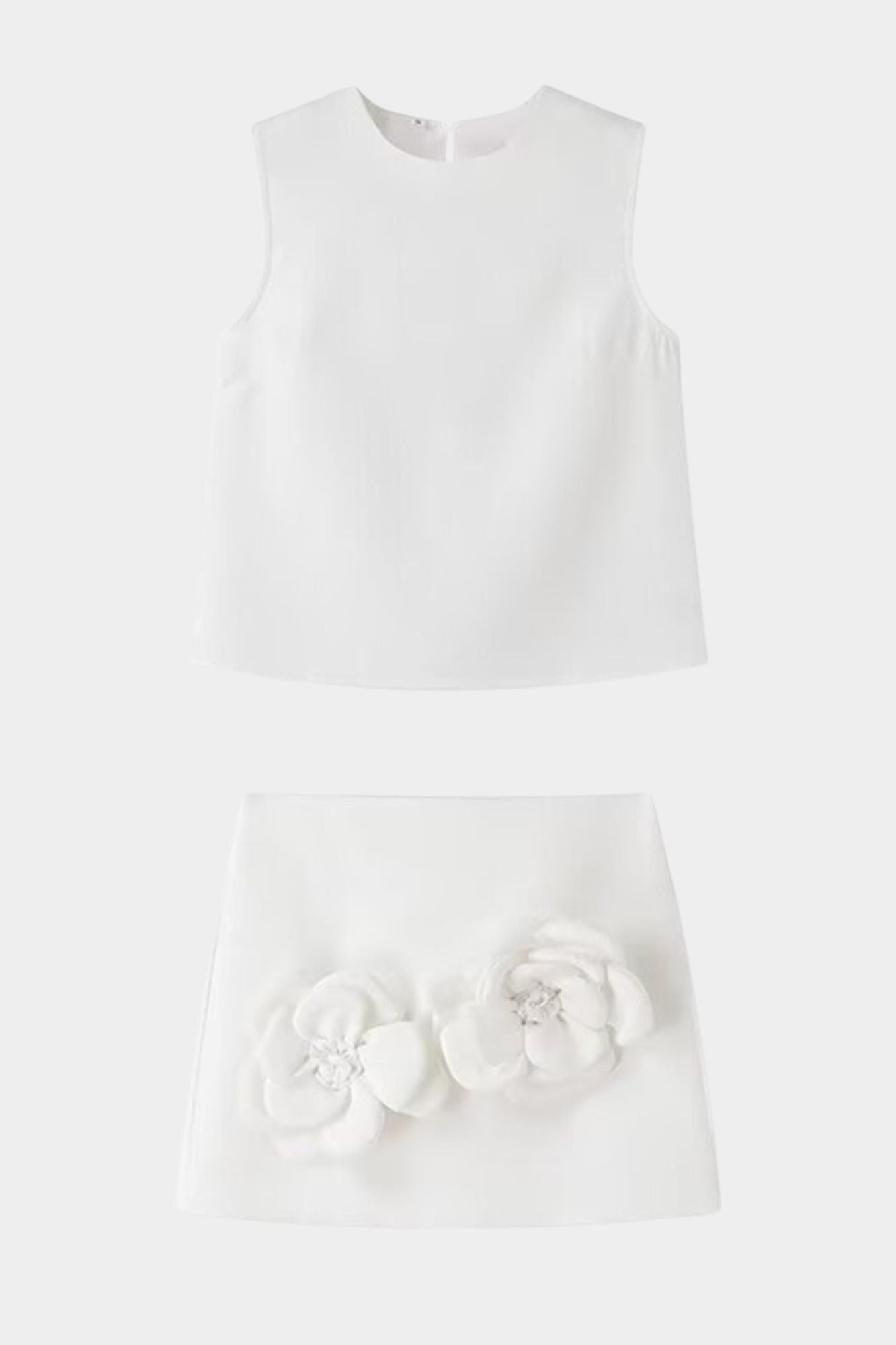 Conjunto Bordado Falda y Top Romántico