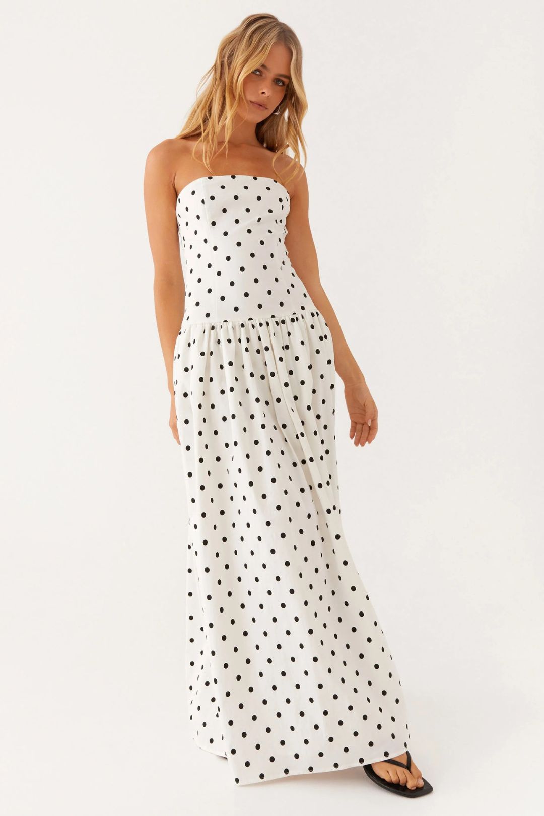 Vestido Largo Polkadot