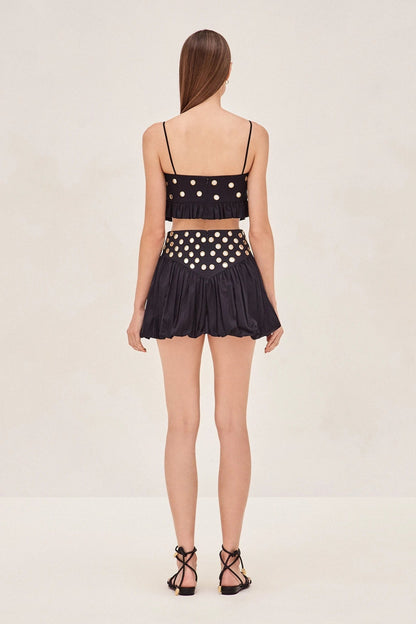 Conjunto Top y Falda Plisada de Fiesta