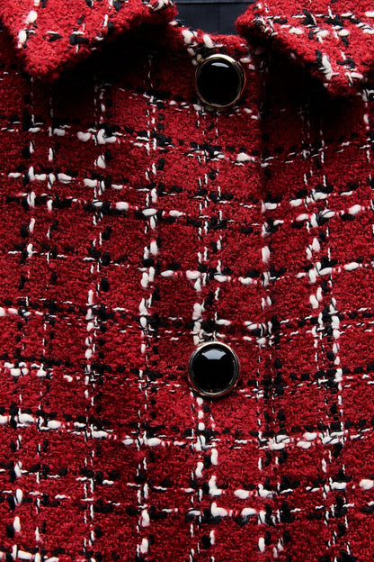 Conjunto de Otoño Tweed Estilo Chanel