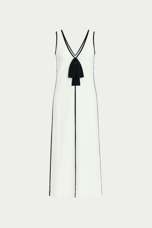 Vestido Largo con Escote V Elegante